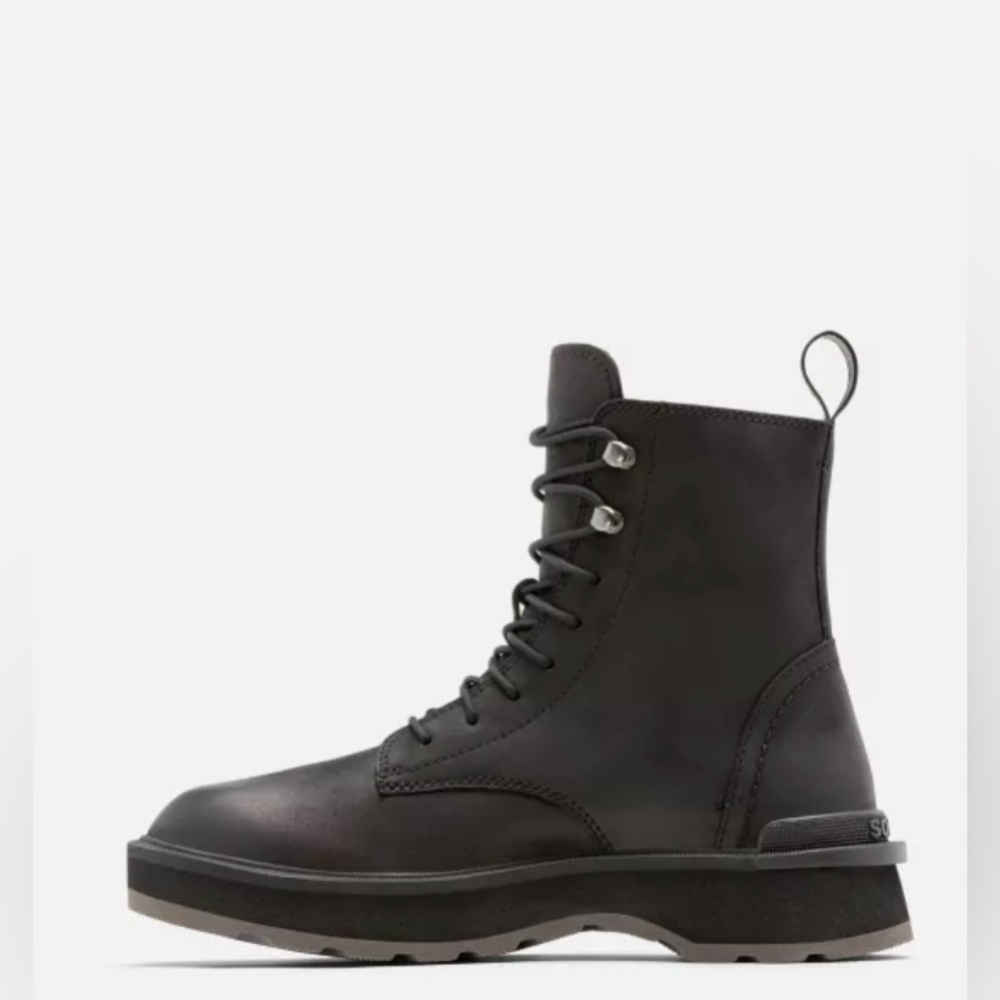 Sorel Women’s Suede Waterproof Hi Line Lace Up Boot in Jet Black Size 6 New - Picture 6 of 15